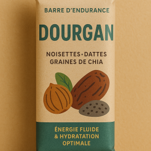 Dourgan – Barre d’endurance noisettes, dattes et chia